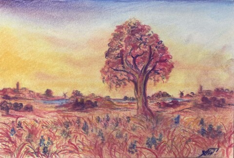 Pastel Dutch Landscape
