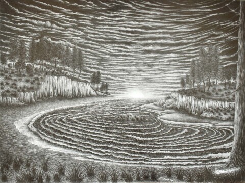 Waterlandschap A3 droogtechniek